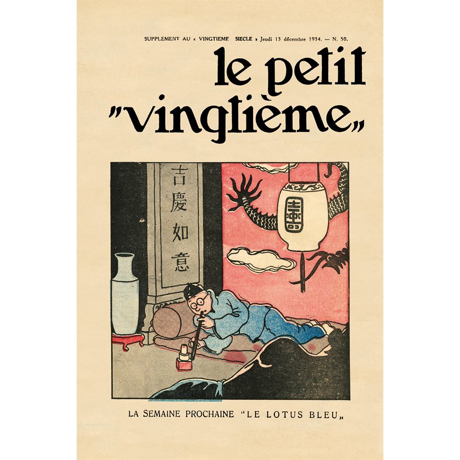Affiche Laminée Tintin