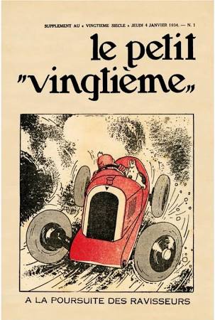 Affiche Laminée Tintin