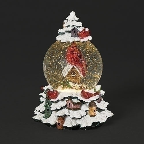 Boule de Noël Cardinal Illuminée