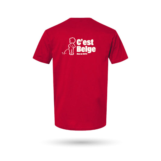 T-shirt C'est Belge (rouge)