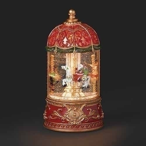 Carrousel Père Noël musical rotatif