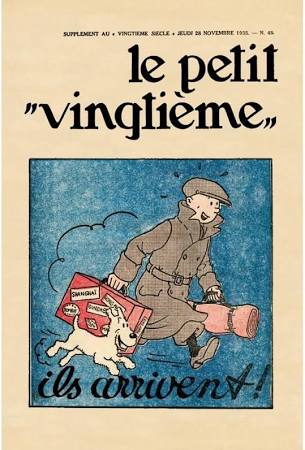 Affiche Laminée Tintin