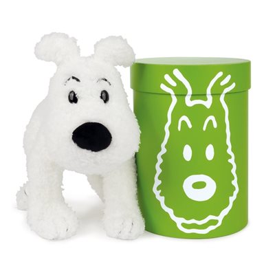 PELUCHE TINTIN / MILOU + BOÎTE