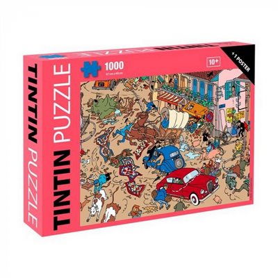 Casse-tête Tintin | Accident sur la place