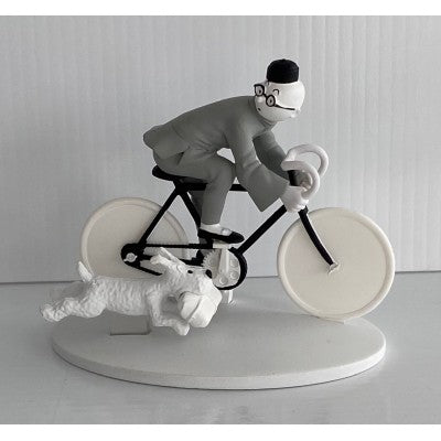 STATUETTE / TINTIN ET MILOU À VÉLO