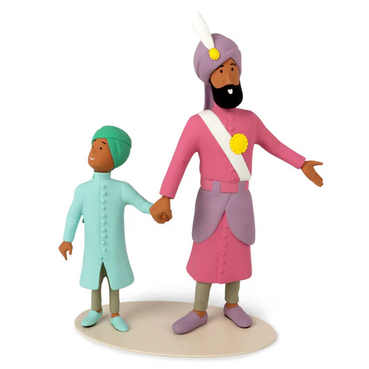 Statuette Maharaja et son fils
