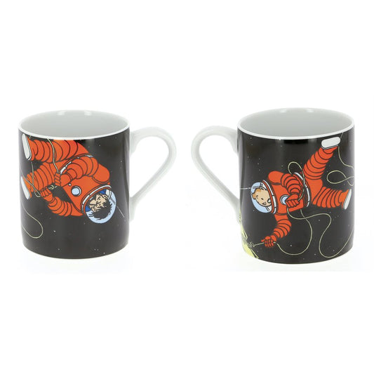 Tintin Mug | Tintin and Haddock Moon