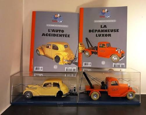 COLLECTION VOITURE TINTIN / L'AUTO ACCIDENTÉE & LA DÉPANNEUSE LUXOR