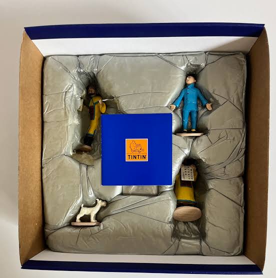 COFFRET FIGURINE TINTIN / LE LOTUS BLEU