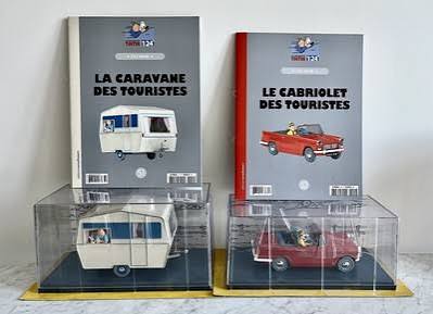 COLLECTION VOITURE TINTIN / LA CARAVANE ET CABRIOLET DES TOURISTES