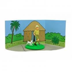 COFFRET SCÈNE DIORAMA / TINTIN EXPLORATEUR