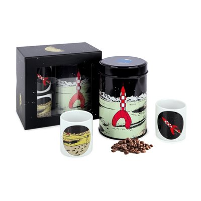 COFFRET TINTIN / CAFÉ BIO + TASSES