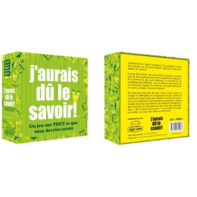Jeu de société Festif / J'AURAIS DÛ LE SAVOIR !