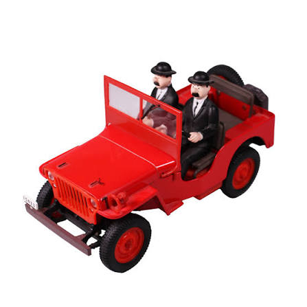 LA JEEP ROUGE / AU PAYS DE L'OR NOIR / TINTIN