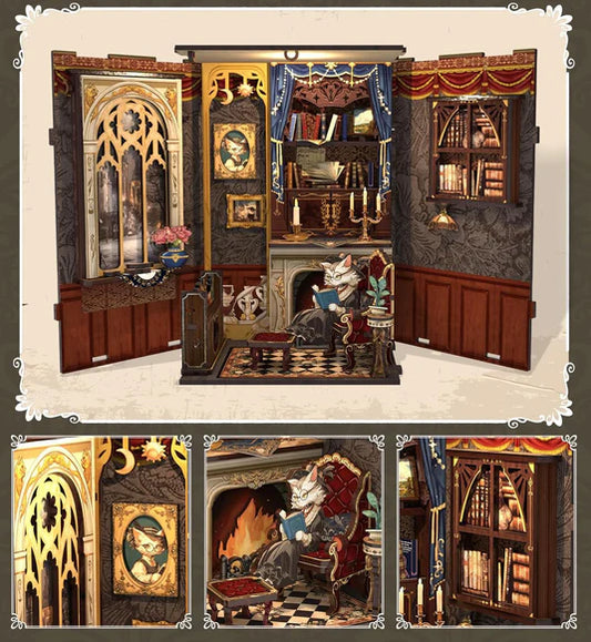 Casse-tête 3D/ LE CHAT DANS LA BIBLIOTHÈQUE