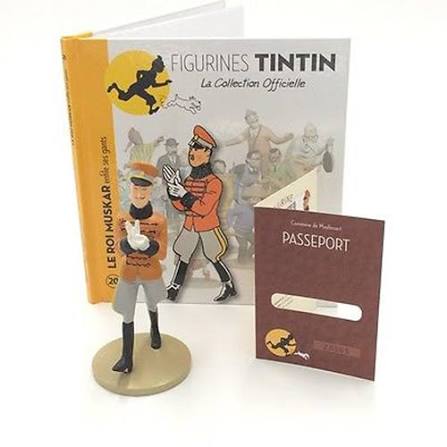 FIGURINE / TINTIN / LE ROI MUSKAR
