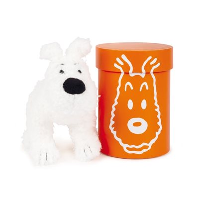 PELUCHE TINTIN / MILOU + BOÎTE