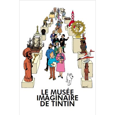 AFFICHE LAMINÉE TINTIN / LE MUSÉE IMAGINAIRE