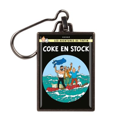 PORTE-CLÉS / TINTIN / COKE EN STOCK