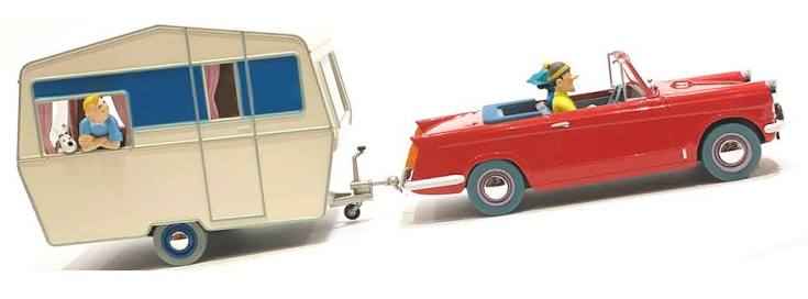 COLLECTION VOITURE TINTIN / LA CARAVANE ET CABRIOLET DES TOURISTES
