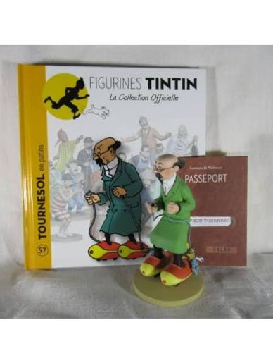 FIGURINE / TINTIN / TOURNESOL EN PATINS